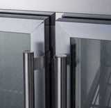 Four Glass Door Bench Fridge - XUB7C22G4V - Cafe Supply