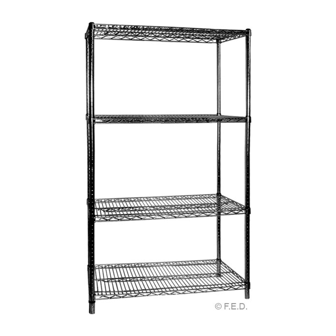 Four Tier Shelving – 457 mm deep x 1880 high - Cafe Supply