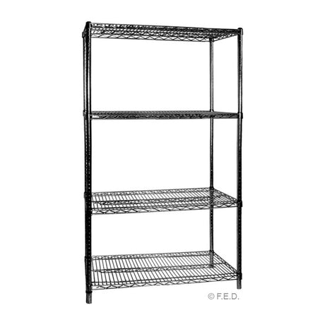 Four Tier Shelving – 610 mm deep x 1880 high - Cafe Supply