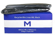 FP Recycled Bin Liner 80L - Black, 800mm x 1000mm x 25mu (350) Per Box - Cafe Supply