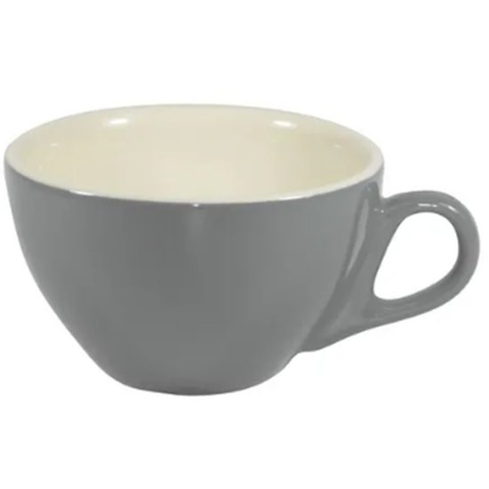 French Grey/White Cappuccino Cup 220Ml - Cafe Supply