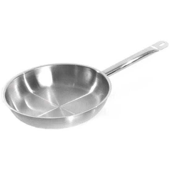 Frypan 200Mm 18/10 Stainless Steel - Cafe Supply