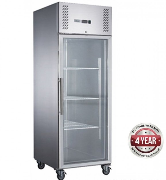 Full Glass Door Upright Fridge - XURC600G1V - Cafe Supply