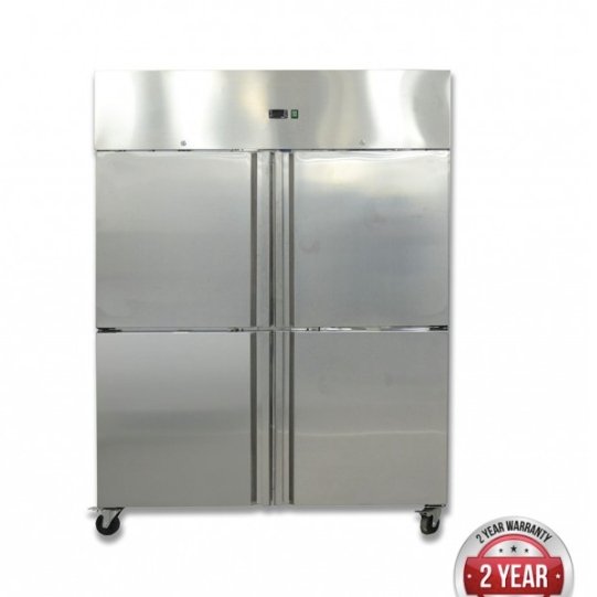 GN1200BTM GRAND ULTRA Four 2/1 S/S door upright Freezer 1200L - Cafe Supply