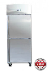 GRAND ULTRA Double 1/2 S/S Door Upright Freezer 685L - GN650BTM - Cafe Supply