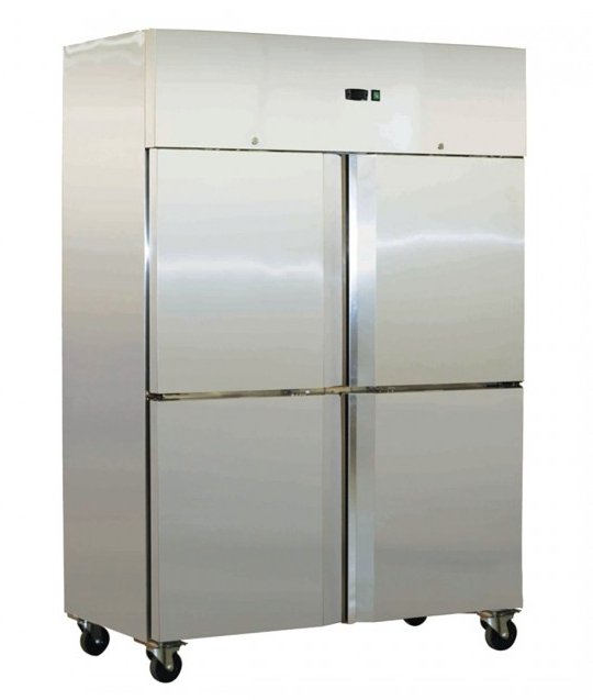 Grand Ultra Split 4 Door Upright S/S Fridge 1000L - Cafe Supply