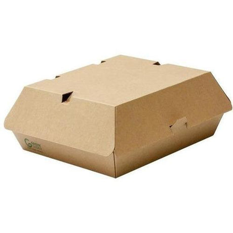 Green Choice Corrugated Square Clamshell - Cafe Supply