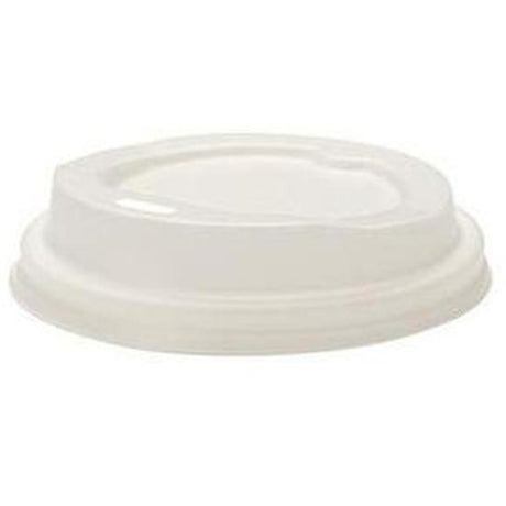 Green Choice CPLA Lids - White - 4oz - Cafe Supply
