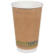 Green Choice Double Wall Cup PLA - 16oz - Cafe Supply