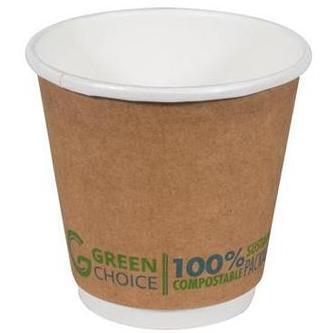 Green Choice Double Wall Cup PLA - 8oz - Cafe Supply