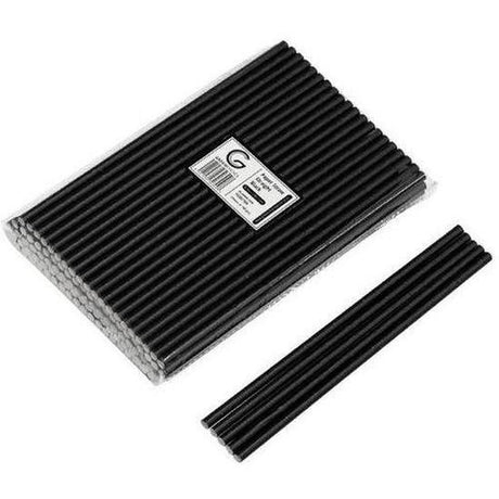 Green Choice Paper Straw - 6mm DIA Black - Cafe Supply