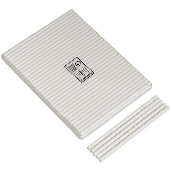 Green Choice Paper Straw - 8mm DIA White - Cafe Supply