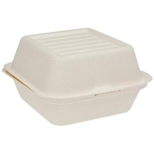 Green Choice Sugar Cane Burger Box - Cafe Supply