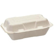 Green Choice Sugar Cane Rectangular Clamshell - Large - Cafe Supply