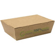Green Choice Take Away Box Kraft PLA - Large - Cafe Supply