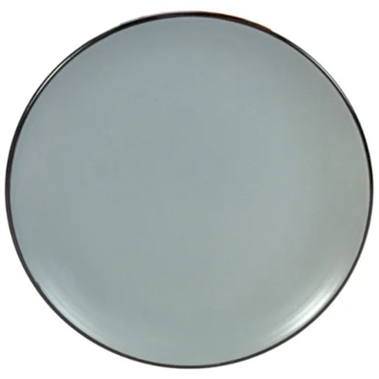 Gusta Solid Round Plate Dark Grey 195Mm - Cafe Supply