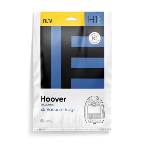 H1 - FILTA HOOVER SMS MULTI LAYERED VACUUM CLEANER BAGS 5 PACK (F027) - Cafe Supply