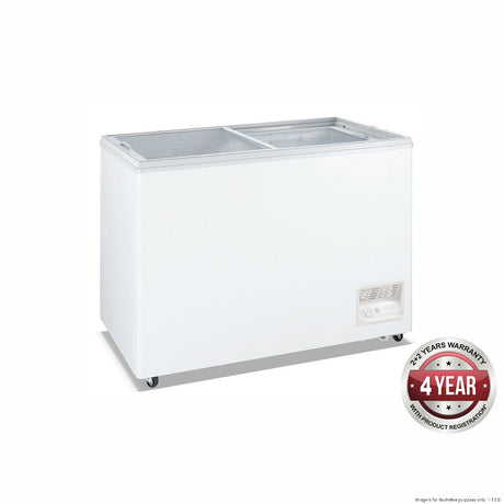 Heavy Duty Chest Freezer with Glass Sliding Lids – WD-520F - Cafe Supply