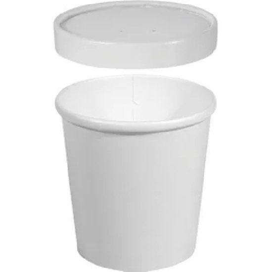 Heavy Weight Paper Containers + Vented Lids - Cafe Supply