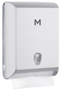 Interfold Towel Dispenser - Silver, 700 Sheet Capacity (1) Per Each - Cafe Supply