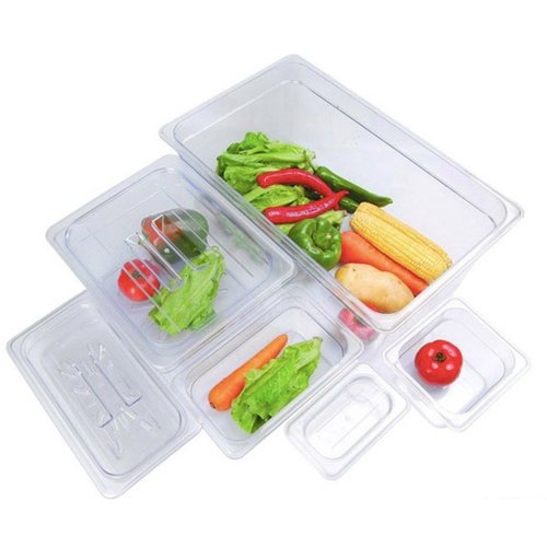 JW-P112 - Clear Poly 1/1 x 65 mm Gastronorm Pan - Cafe Supply