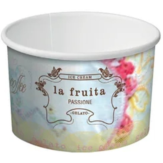 La Fruita Paper Ice Cream / Gelato Cups - Cafe Supply