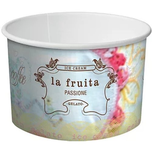 La Fruita Paper Ice Cream / Gelato Cups - Cafe Supply