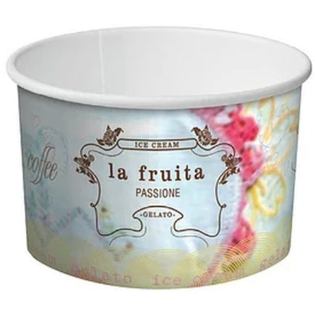 La Fruita Paper Ice Cream / Gelato Cups - Cafe Supply