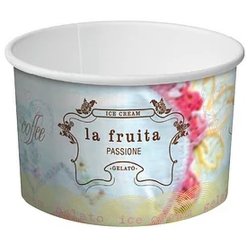 La Fruita Paper Ice Cream / Gelato Cups - Cafe Supply