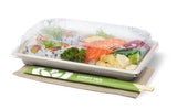 LARGE BIOCANE SUSHI TRAY PLA LID - Cafe Supply