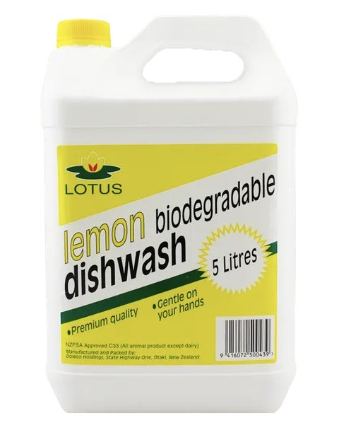 LOTUS B/V LEMON DISHWASH 5 Litres - Cafe Supply