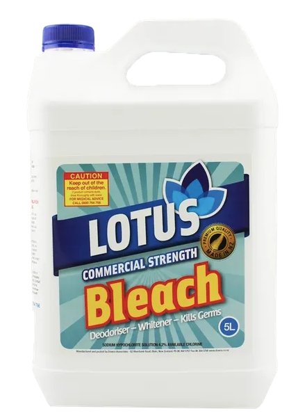 LOTUS COMMERCIAL BLEACH 4.2% 5L - Cafe Supply