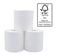 Luxury Unwrapped Toilet Tissue - White, 3 Ply, 250 Sheets (48) Per Box - Cafe Supply