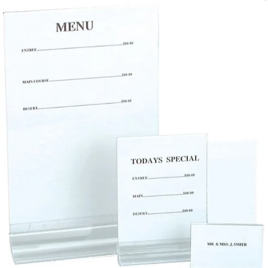 Menu Holder 9X6Cm - Cafe Supply