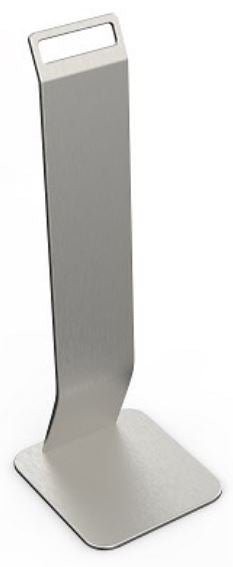 Metal Table Stand - Silver, 180mm x 160mm x 500mm (1) Per Each - Cafe Supply