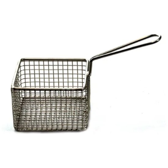 Mini Serving Basket Square 95X95X60Mm - Cafe Supply