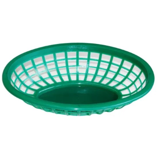 Oval Basket Green 20Cm - Cafe Supply