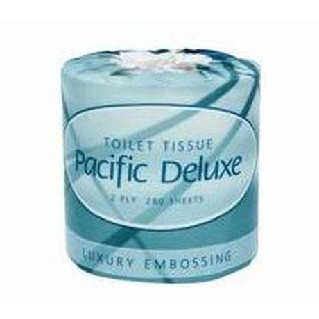 Pacific Deluxe Toilet Roll 2-Ply 280 Sheets - Cafe Supply