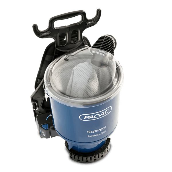 PACVAC SUPERPRO BATTERY BACKPACK VACUUM CLEANER - Cafe Supply