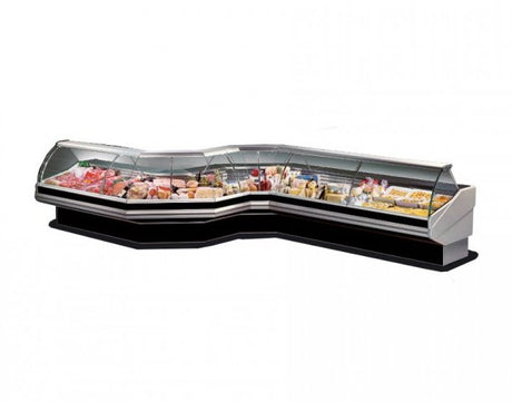 PAN1500 - CURVED FRONT GLASS DELI DISPLAY - Cafe Supply