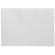 Parego White Tray Mat, Scalloped Edge - Cafe Supply