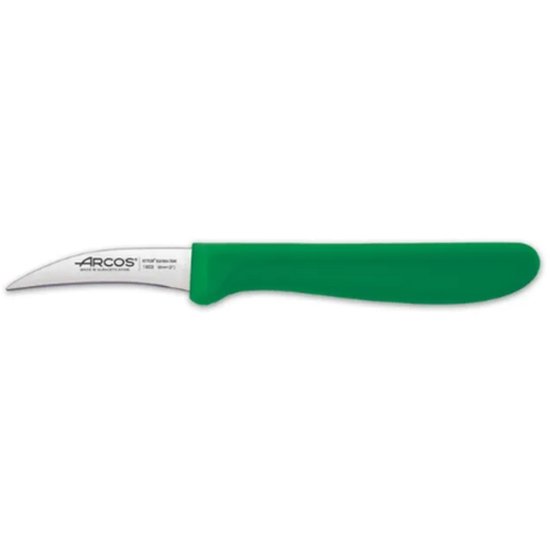 Paring Knife Curved, Génova, Green, 6Cm - Cafe Supply