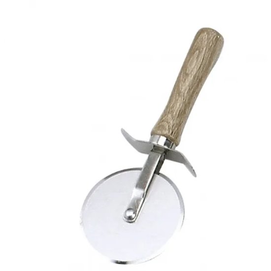 Pizza Cutter 100Mm Wood Handle - Cafe Supply