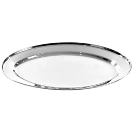 Platter Oval 25Cm S/Steel - Cafe Supply