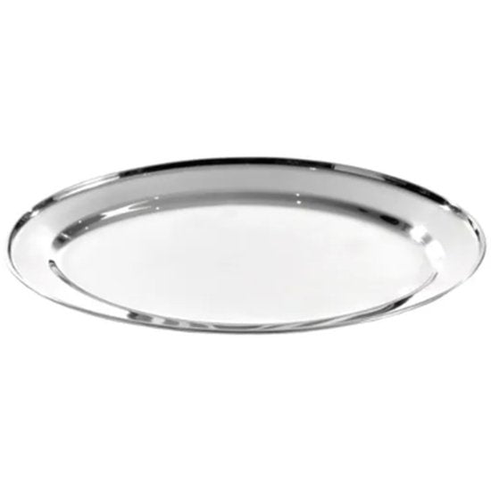 Platter Oval 45Cm S/Steel - Cafe Supply