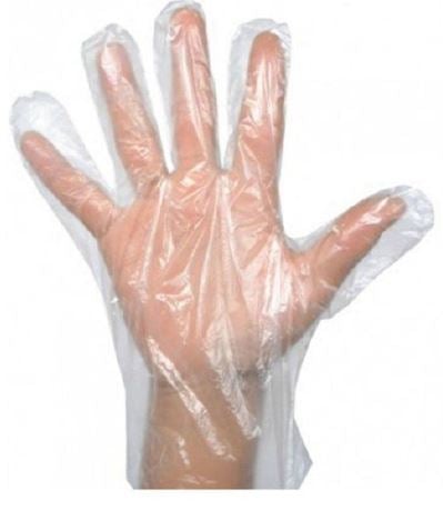 Polyethylene Gloves - Clear, L, 1.0g (5000) Per Box - Cafe Supply