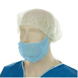 Polypropylene Beard Covers Single Loop - Blue, 230mm x 430mm, 12gsm (1000) Per Box - Cafe Supply