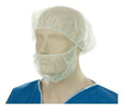 Polypropylene Beard Covers Single Loop - White, 230mm x 430mm, 12gsm (1000) Per Box - Cafe Supply