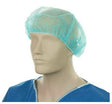 Polypropylene Bouffant Hats - Blue, 610mm Wide, 12gsm (600) Per Box - Cafe Supply