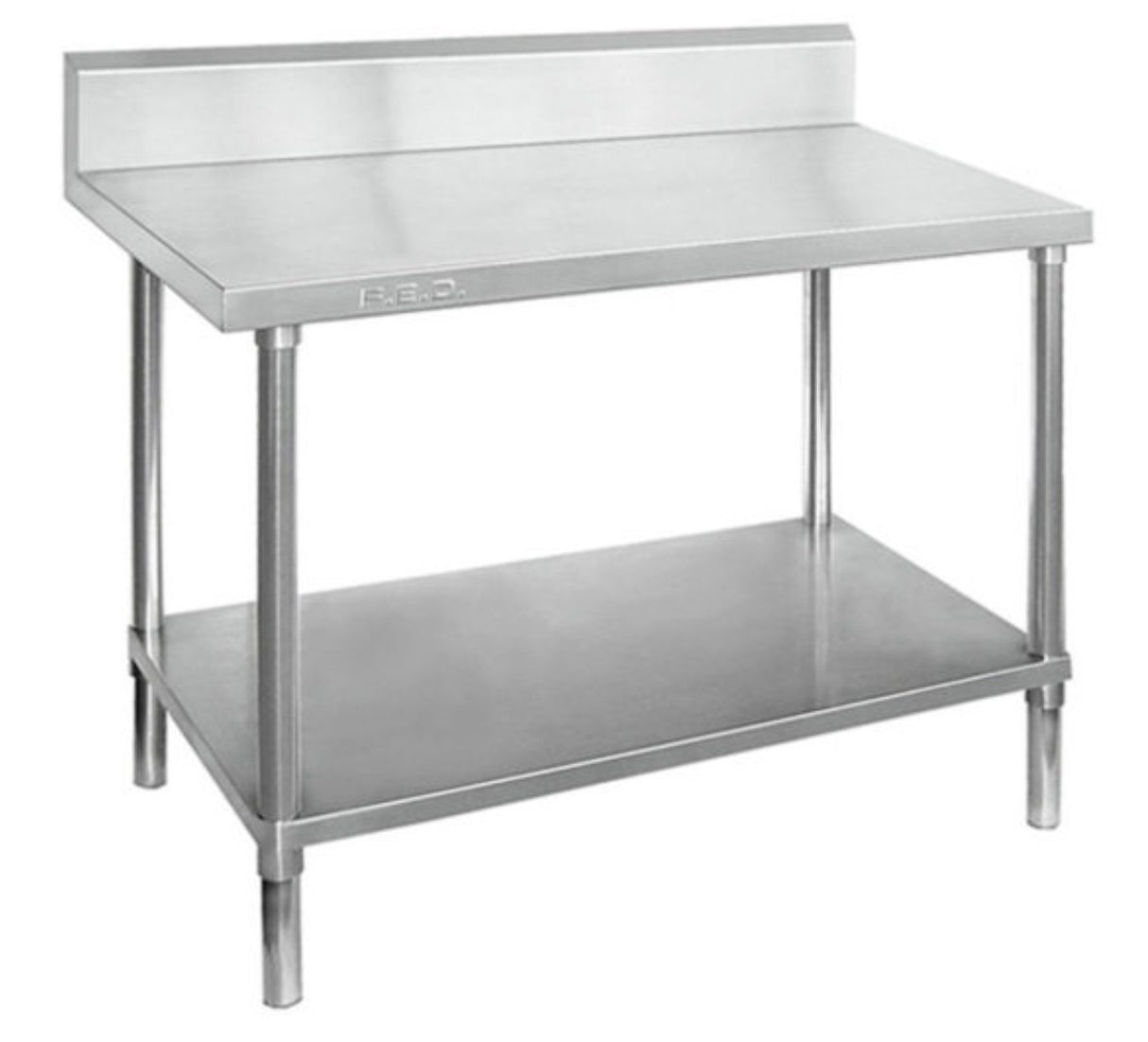 Premium 304 Grade Stainless Steel Work Bench With Undershelf & Splashback 700 Deep - Cafe Supply